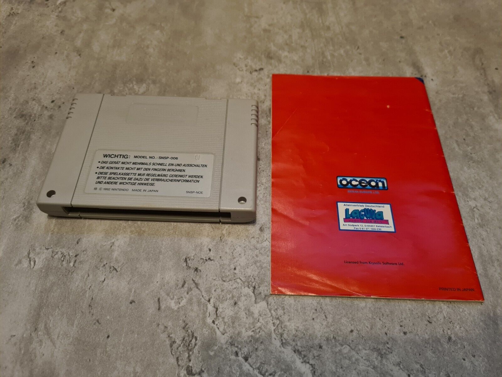 SNES Super Nintendo Soccer Kid mit OVP und Anleitung NOE - T-Retro-Games 