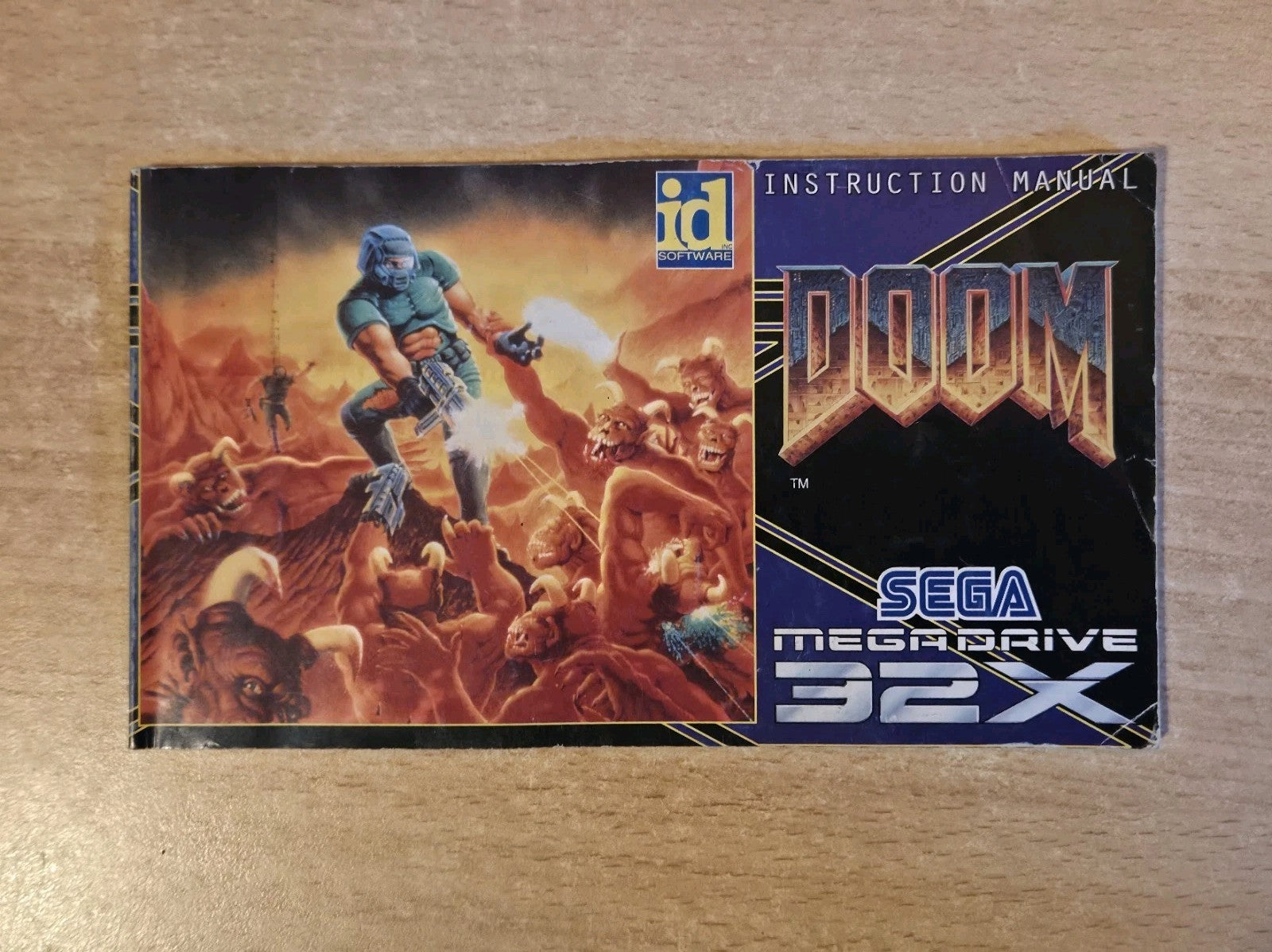 Sega Mega Drive 32X Doom Instruction Booklet Spielanleitung