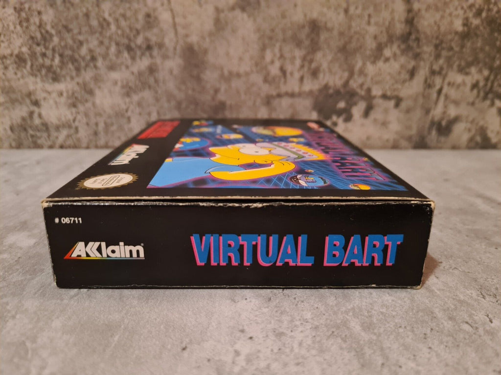 SNES Super Nintendo Virtual Bart mit OVP und Anleitung EUR - T-Retro-Games 
