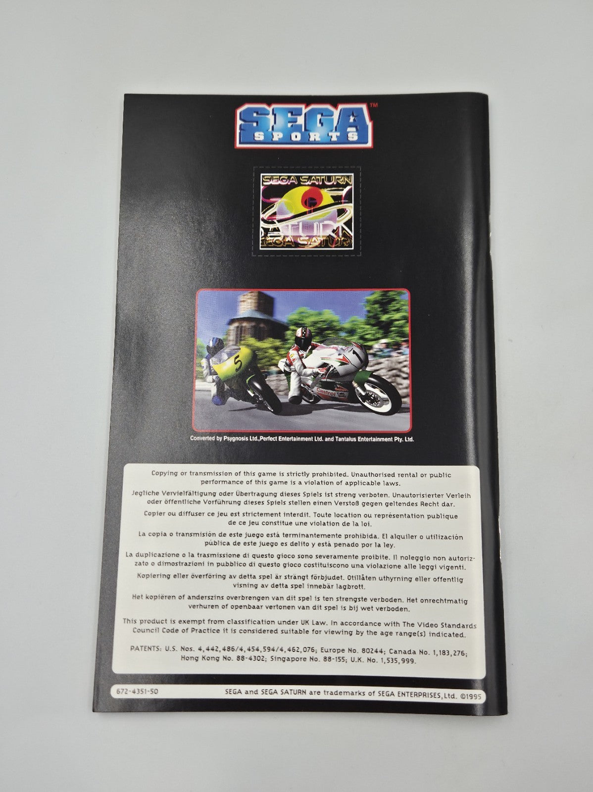 Sega Saturn Spiel Manx TT SuperBike mit OVP und Anleitung Multi Language 