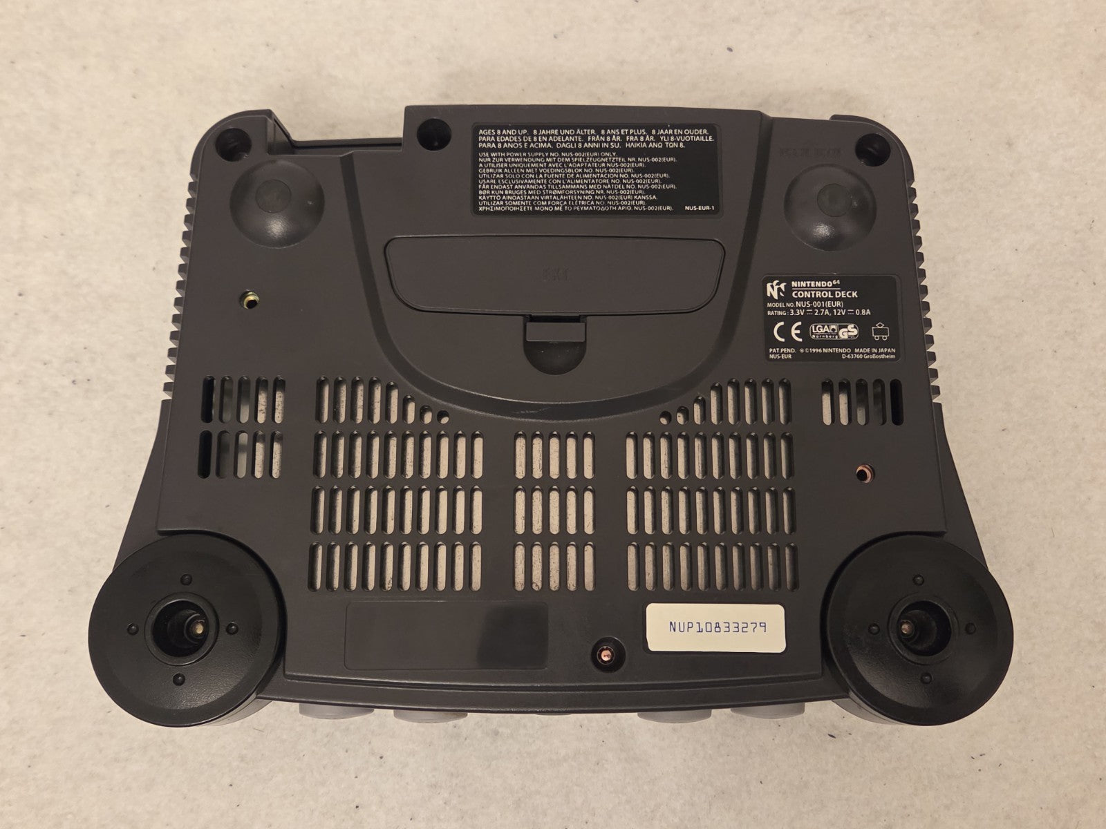 Nintendo 64 N64 Konsole Console Black Schwarz mit Controller + Kabeln