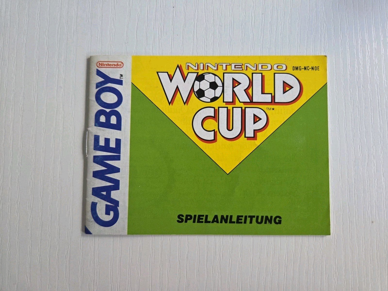 Game Boy Classic Nintendo World Cup Spielanleitung Instruction Booklet NOE