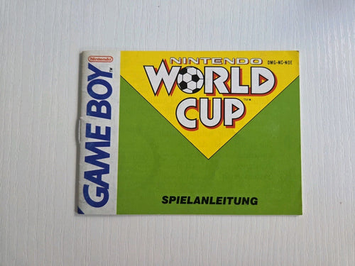 Game Boy Classic Nintendo World Cup Spielanleitung Instruction Booklet NOE