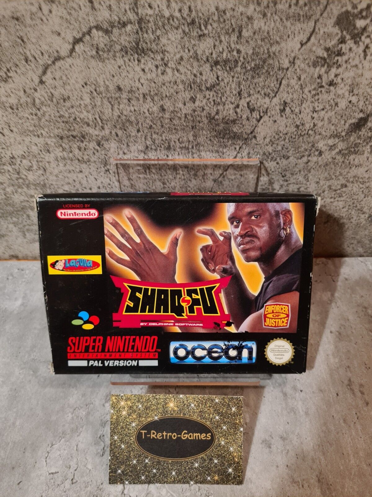 SNES Super Nintendo Shaq-Fu mit OVP und Anleitung NOE - T-Retro-Games 