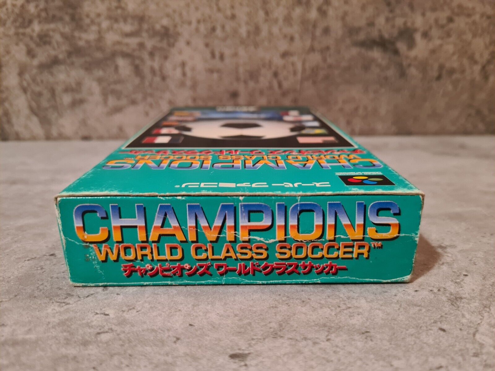 SFC Super Famicom Champions World Class Soccer mit OVP und Anleitung + Poster - T-Retro-Games 