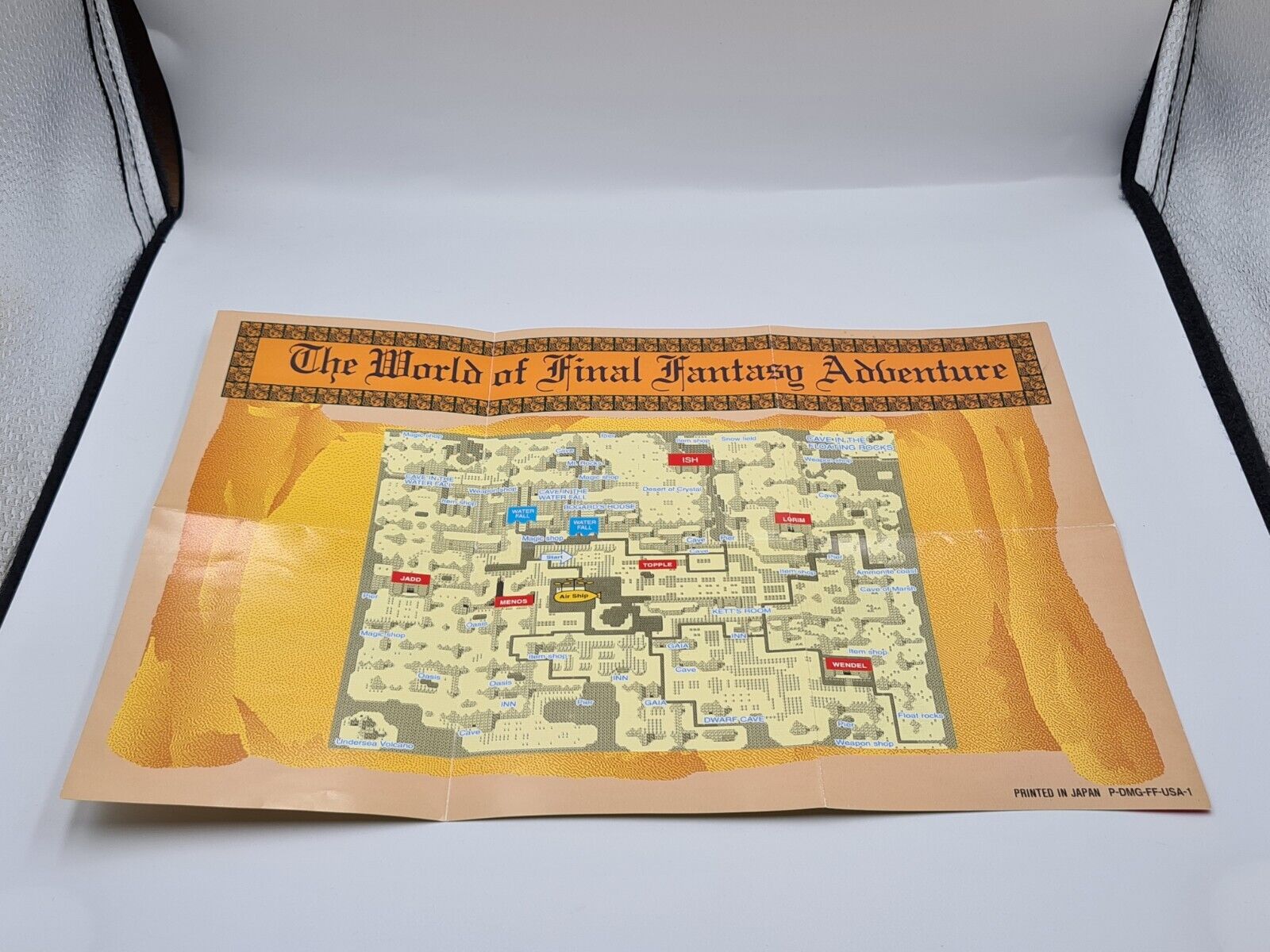 Nintendo Game Boy Classic Final Fantasy Adventure mit OVP + Anleitung + Map USA - T-Retro-Games 
