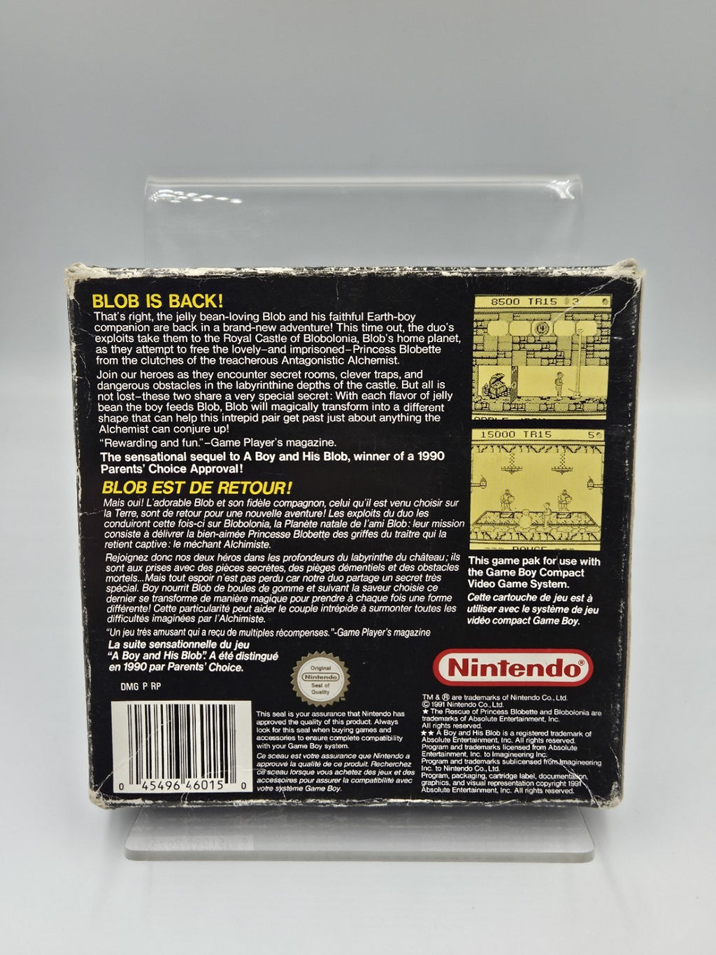 Game Boy Classic Spiel Rescue of Princess Blobette mit OVP und Anleitung FAH