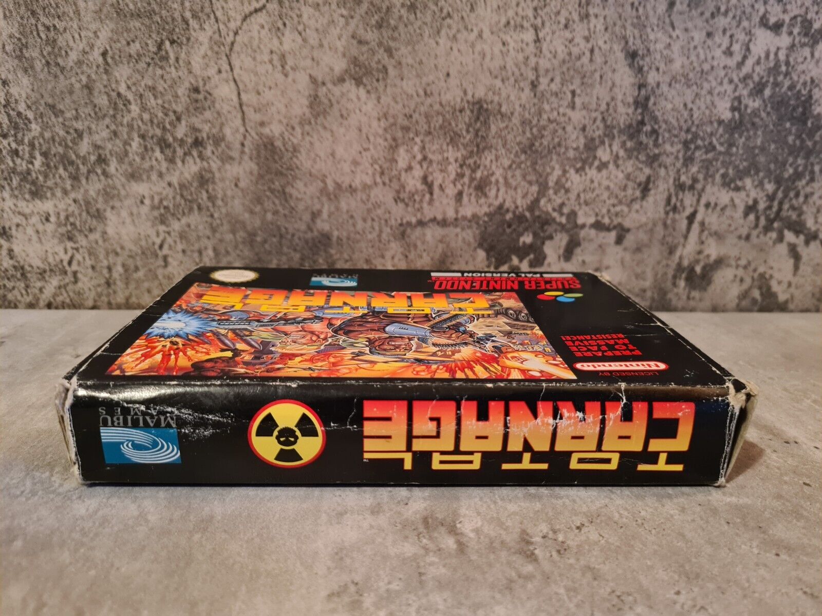 SNES Super Nintendo Total Carnage mit OVP und Anleitung UKV - T-Retro-Games 