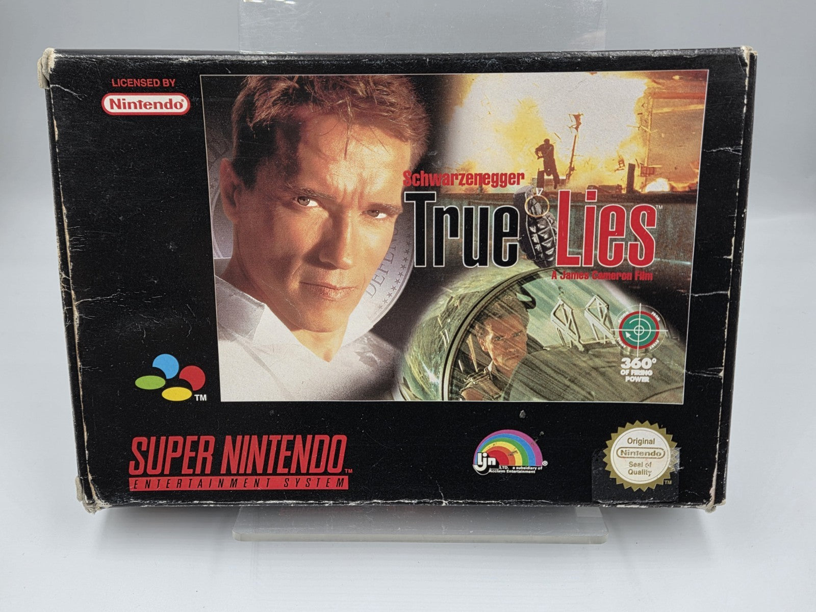 SNES Super Nintendo True Lies mit OVP und Anleitung NOE