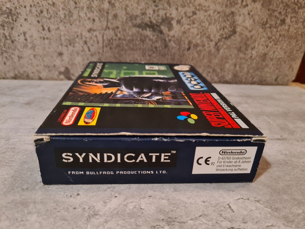 SNES Super Nintendo Syndicate mit OVP und Anleitung NOE - T-Retro-Games 