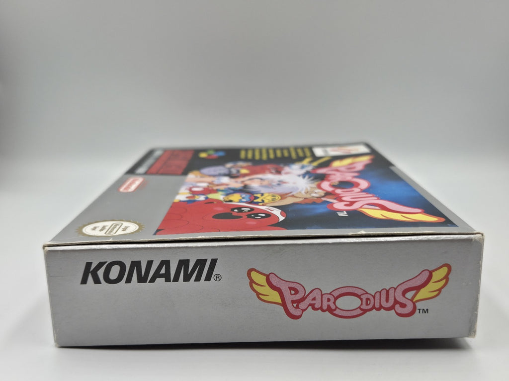 SNES Super Nintendo Spiel Parodius mit OVP und Anleitung NOE