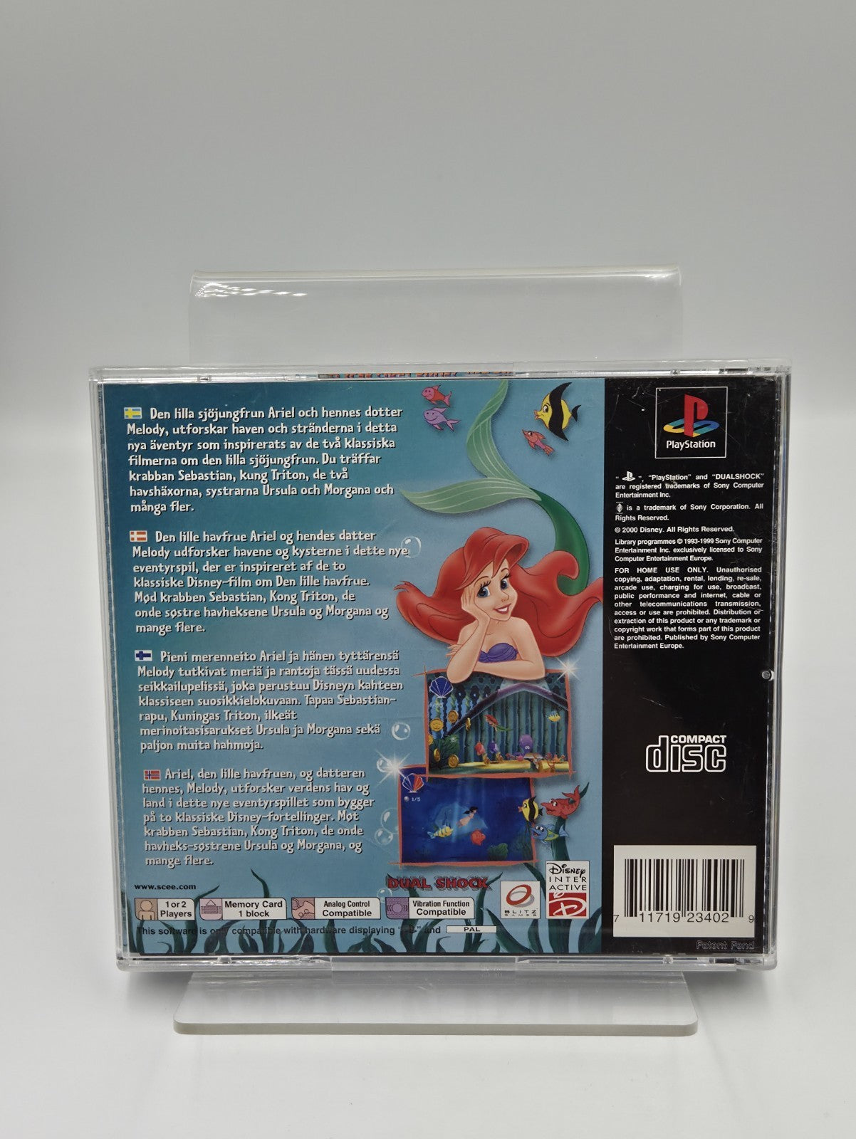 PS1 Playstation 1 Disney's The Little Mermaid II mit OVP und Anleitung 