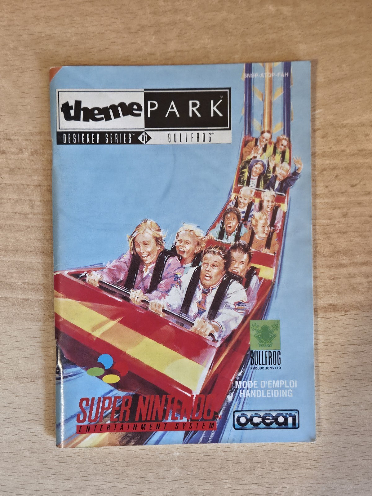 SNES Super Nintendo Theme Park World Spielanleitung Instruction Booklet FAH
