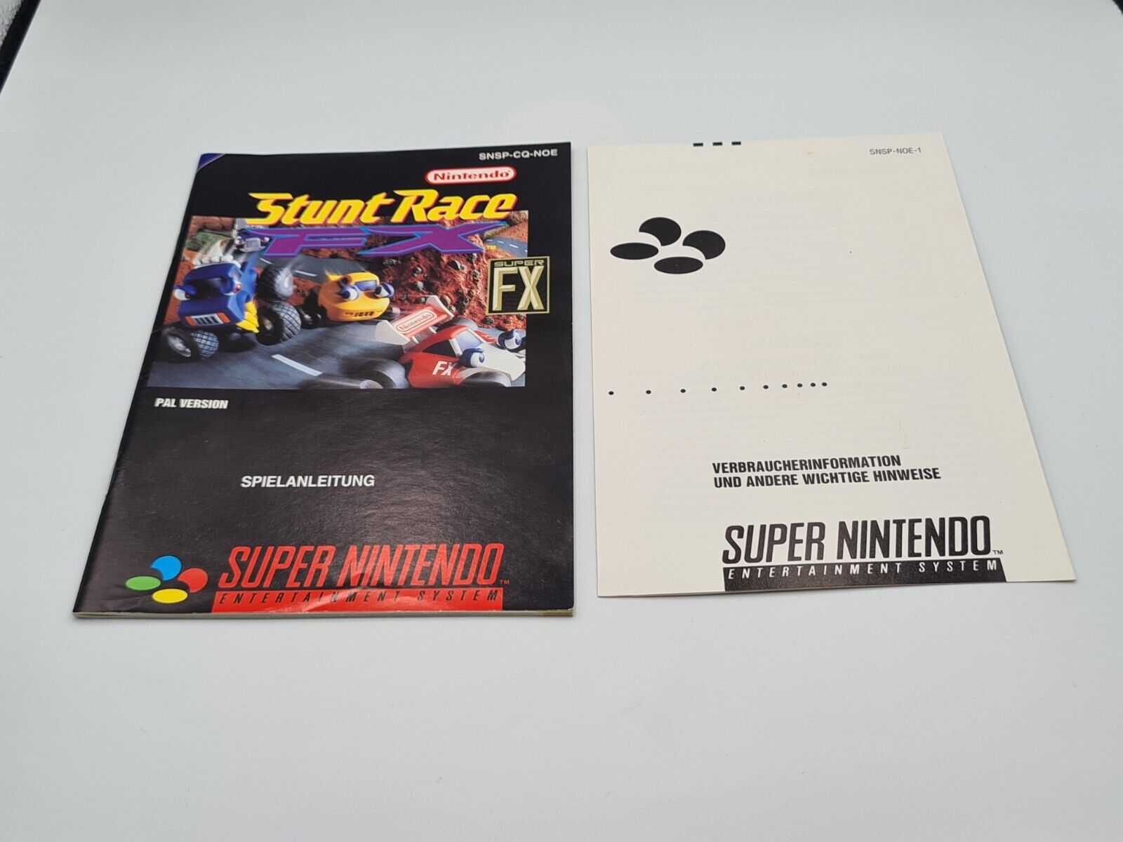 SNES Super Nintendo Stunt Race FX mit OVP und Anleitung NOE - T-Retro-Games 