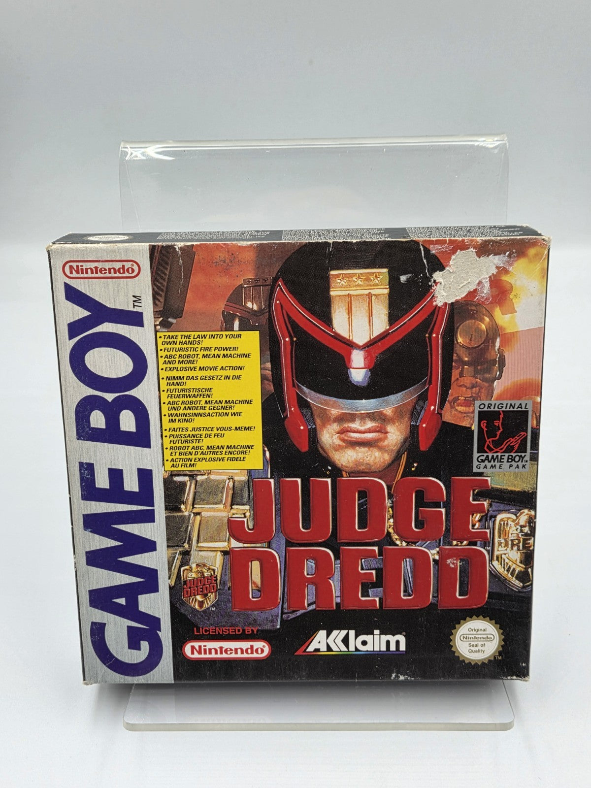 Nintendo Game Boy Classic Spiel Judge Dredd mit OVP und Anleitung EUR