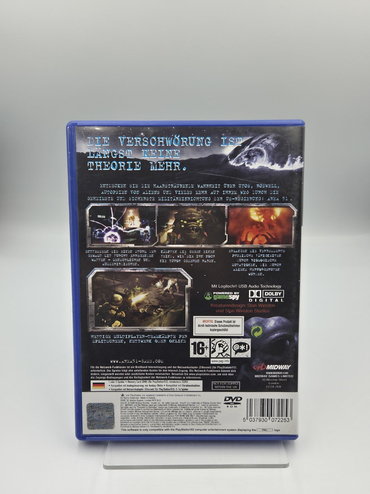PS2 Playstation 2 Area 51 mit OVP und Anleitung Deutsch 