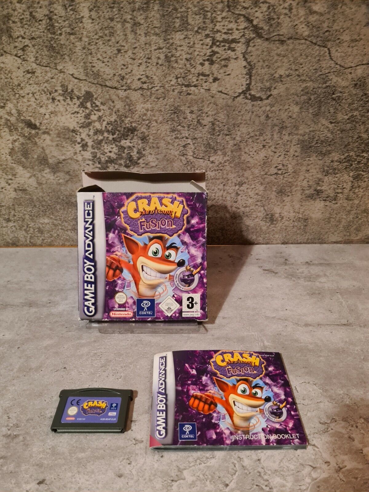 Gameboy Advance Crash Bandicoot Fusion mit OVP und Anleitung EUR - T-Retro-Games 