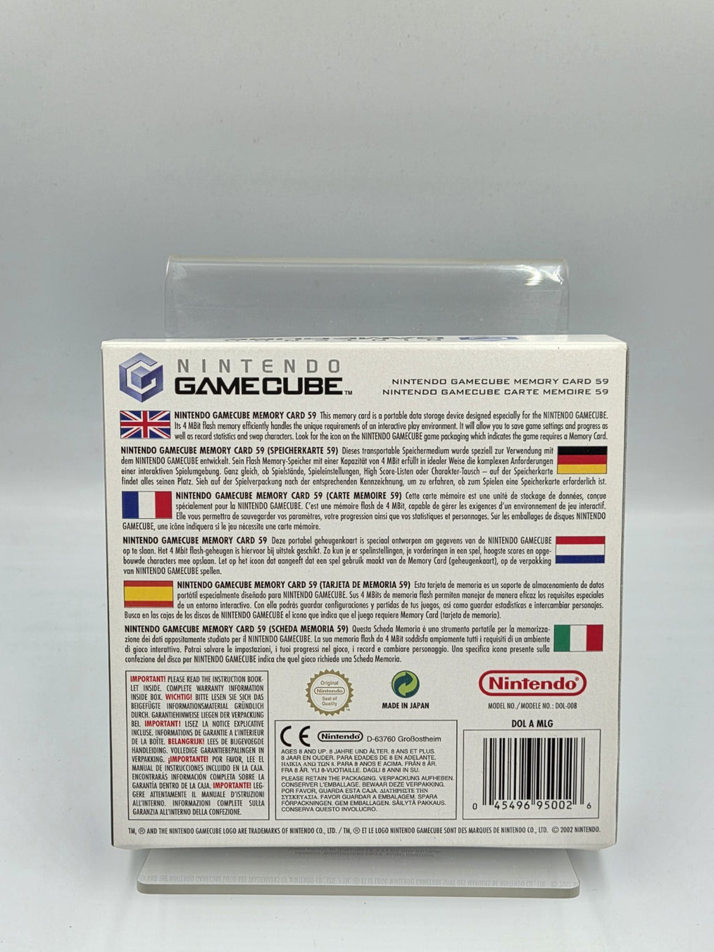 Nintendo Gamecube Memory Card 59 OVP DOL-A EUR