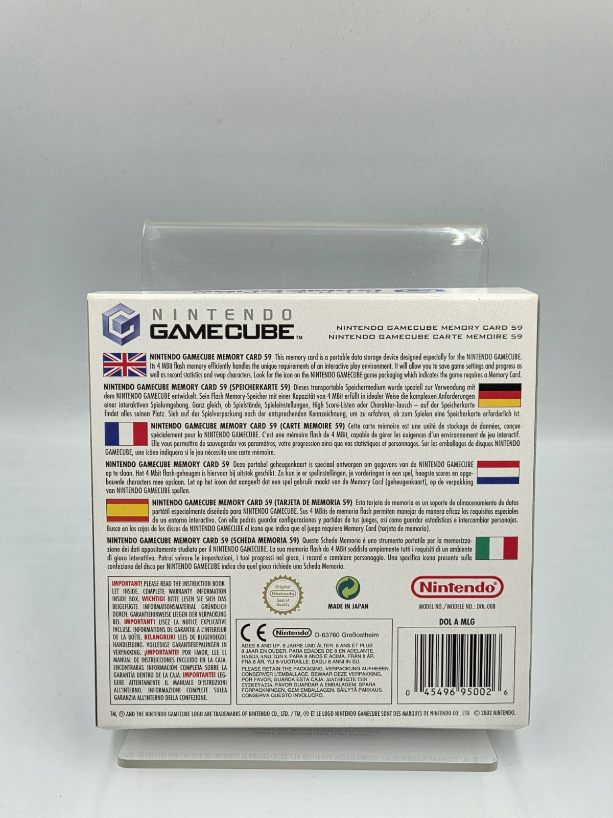Nintendo Gamecube Memory Card 59 OVP DOL-A EUR