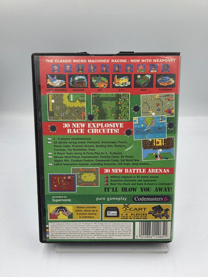 Sega Mega Drive Micro Machines Military mit OVP und Anleitung Multi Language 