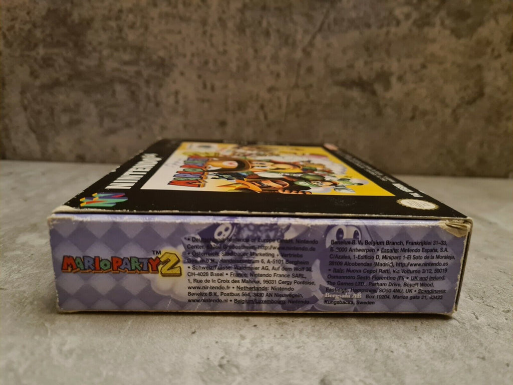 N64 Nintendo 64 Mario Party 2 mit OVP und Anleitung EUR - T-Retro-Games 