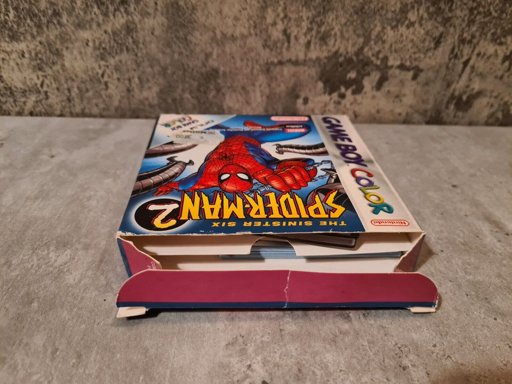 Nintendo Gameboy Color Spider-Man 2 The Sinister Six mit OVP und Anleitung EUR - T-Retro-Games 