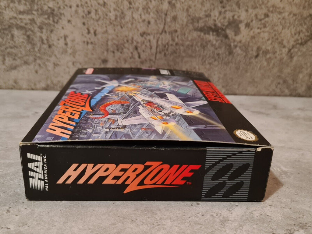 SNES Super Nintendo HyperZone mit OVP und Anleitung NTSC-USA - T-Retro-Games 