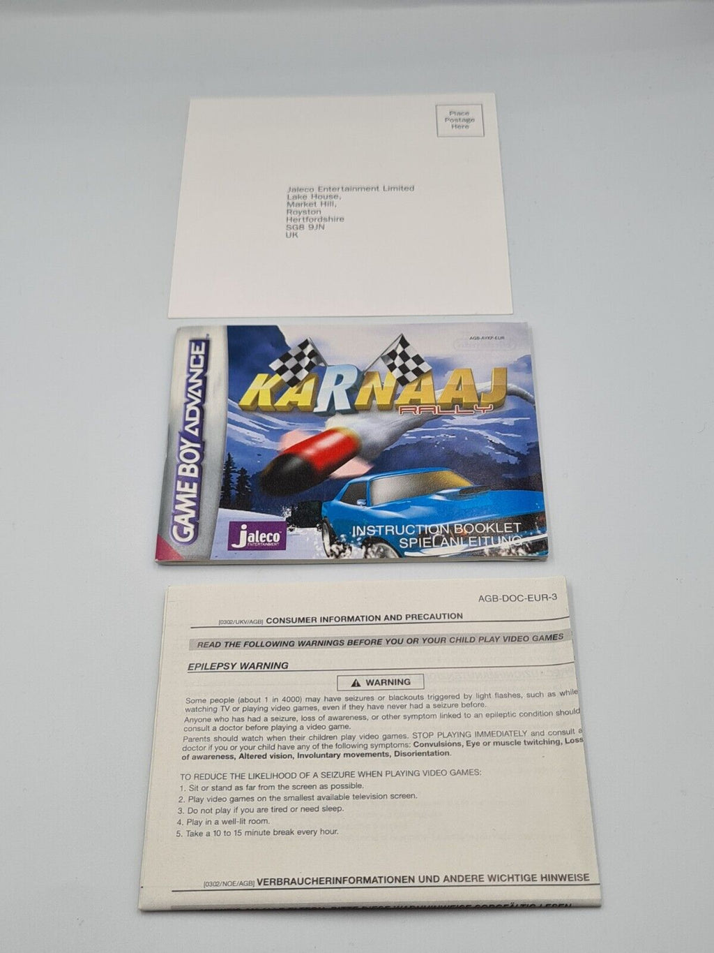 Nintendo Game Boy Advance Karnaaj Rally mit OVP und Anleitung EUR - T-Retro-Games 