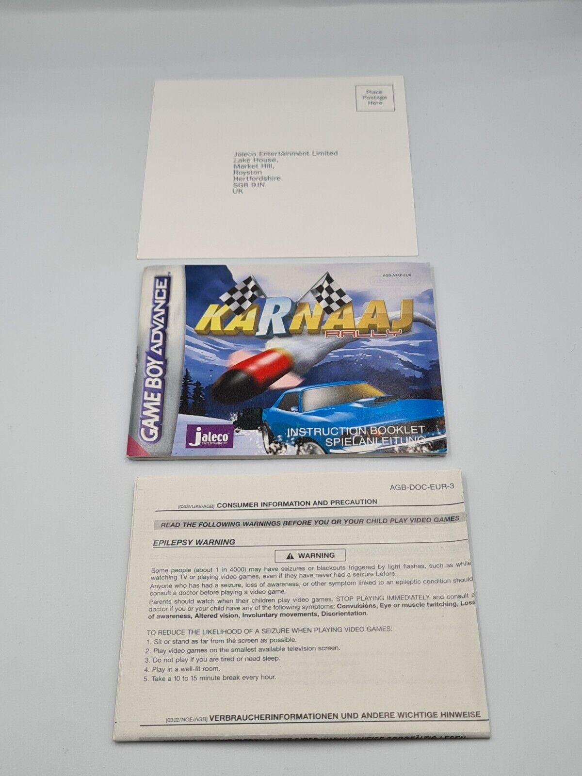 Nintendo Game Boy Advance Karnaaj Rally mit OVP und Anleitung EUR - T-Retro-Games 