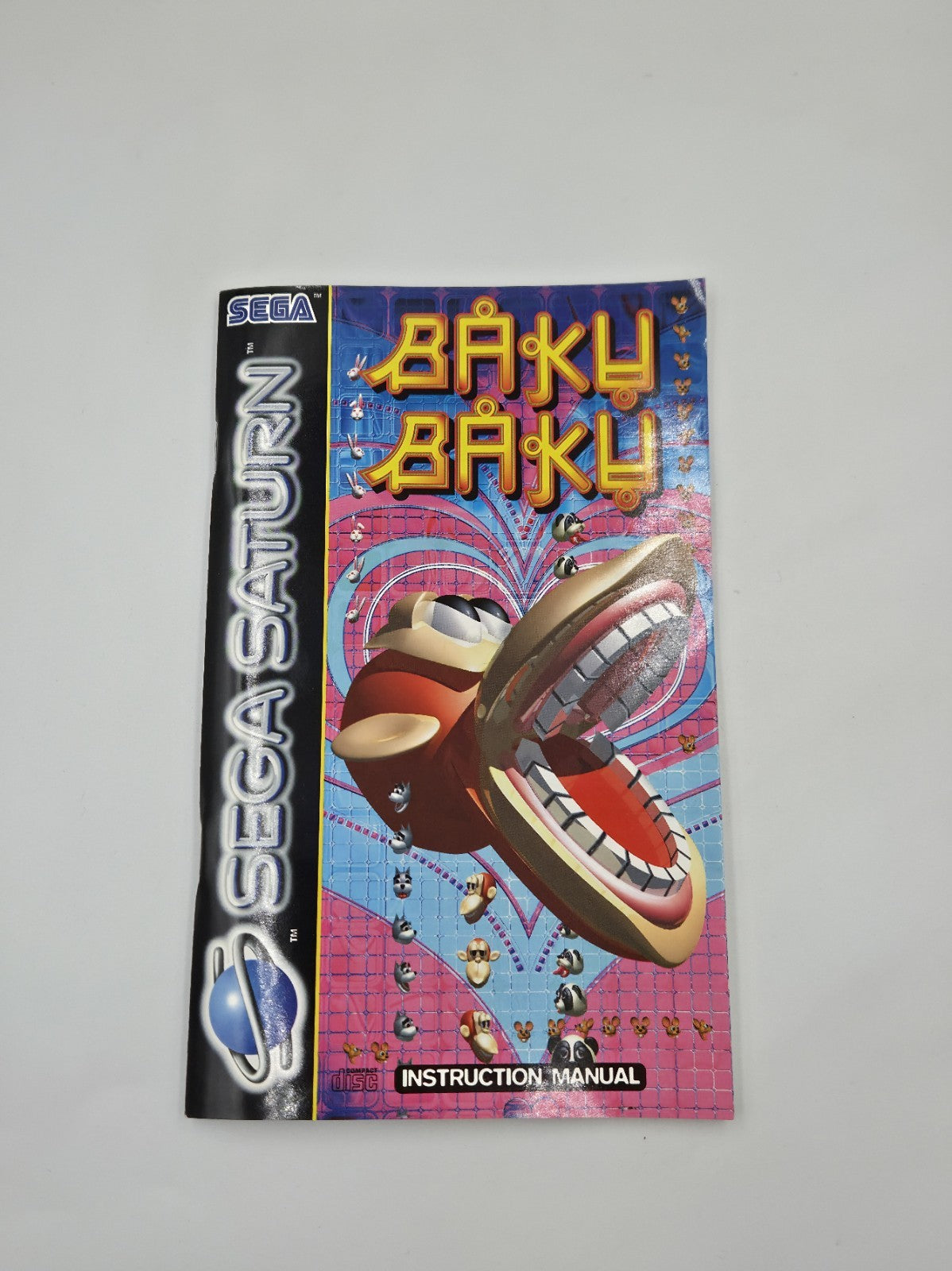 Sega Saturn Spiel Baku Baku mit OVP und Anleitung Multi Language 