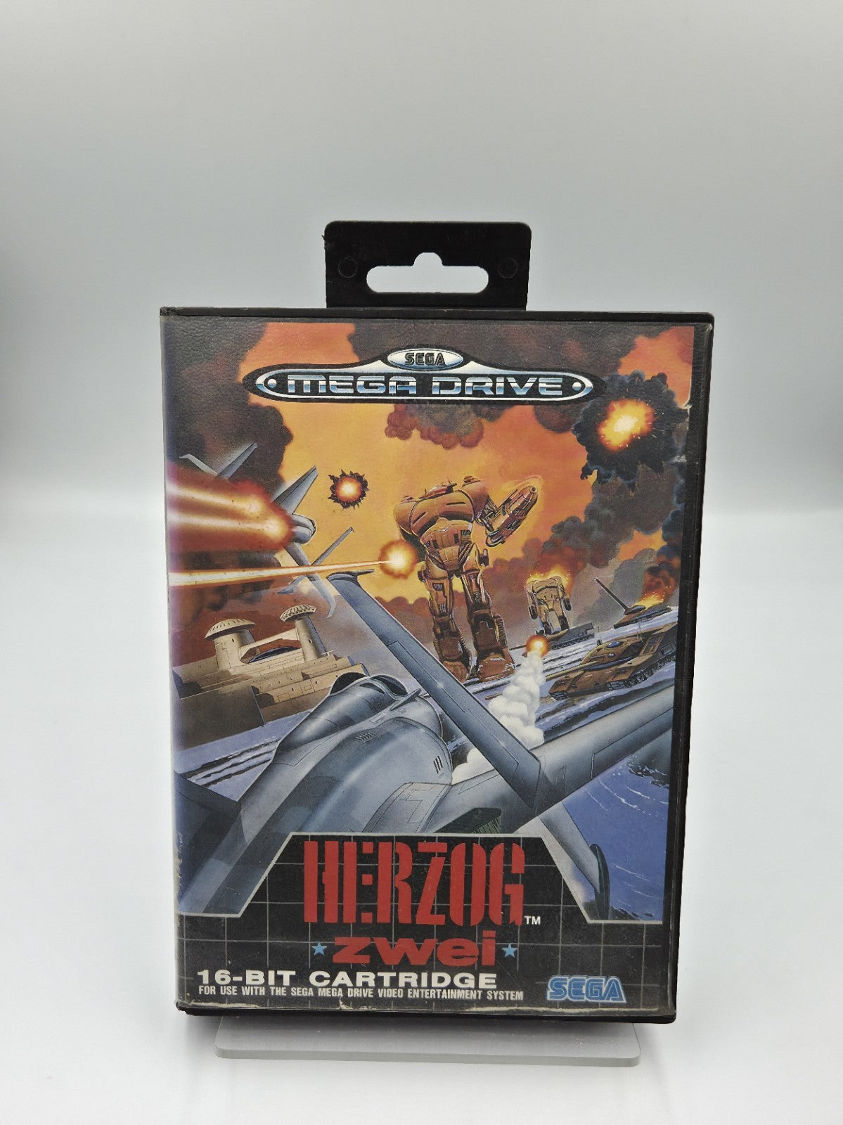 Sega Mega Drive Spiel Herzog Zwei mit OVP und Anleitung Multilingual 