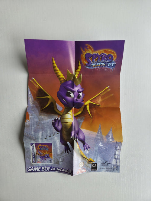 Game Boy Advance Crash Bandicoot XS Poster Reklame Flyer Insert USA