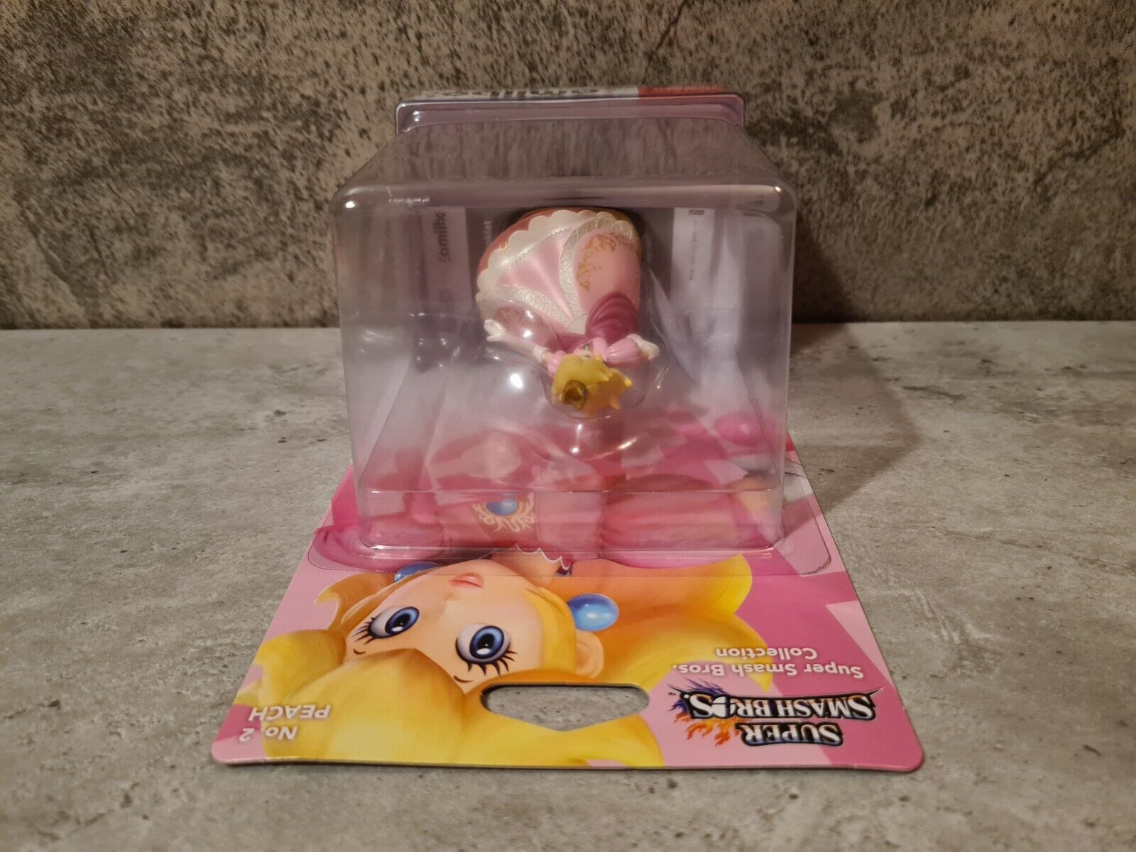 Amiibo Sammlerfigur Super Smash Bros. Collection Peach NO. 2 Neu New Sealed - T-Retro-Games 
