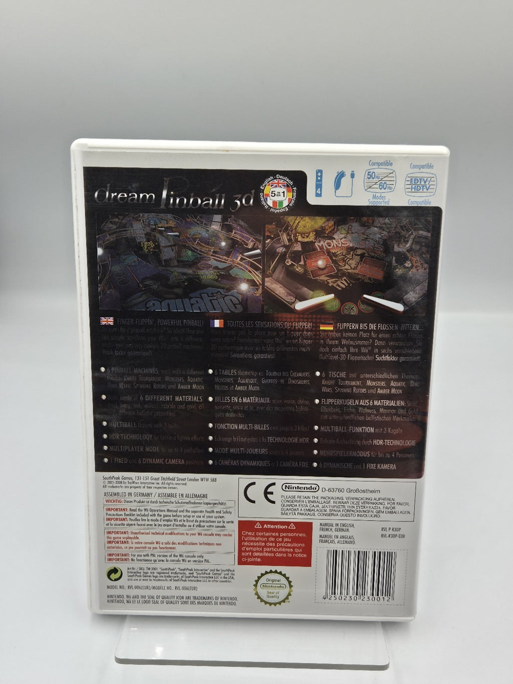 Nintendo Wii Spiel Dream Pinball 3d mit OVP und Anleitung Multilingual
