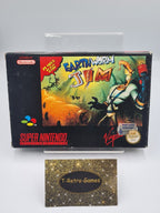 SNES Super Nintendo Earthworm Jim mit OVP und Anleitung EUR - T-Retro-Games 