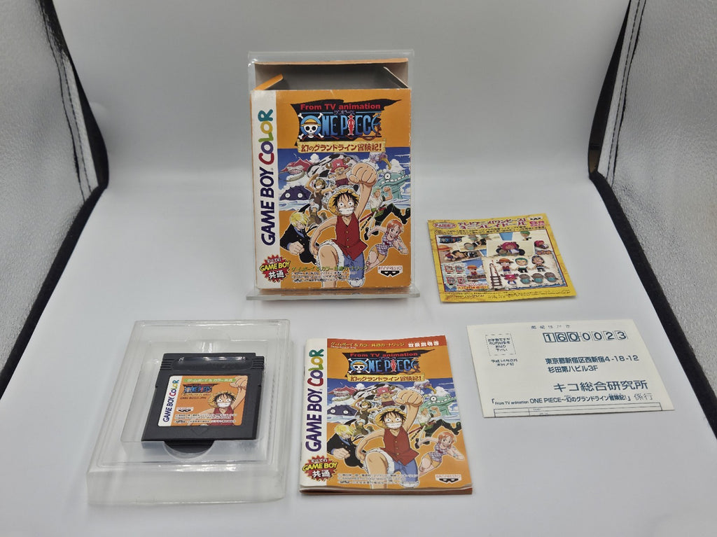 Game Boy Color Spiel One Piece Grand Line mit OVP und Anleitung Japan