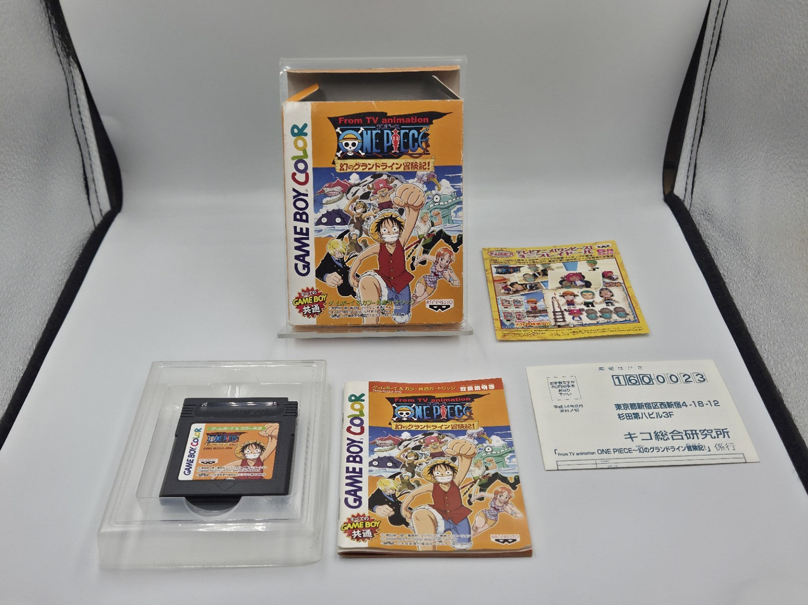 Game Boy Color Spiel One Piece Grand Line mit OVP und Anleitung Japan