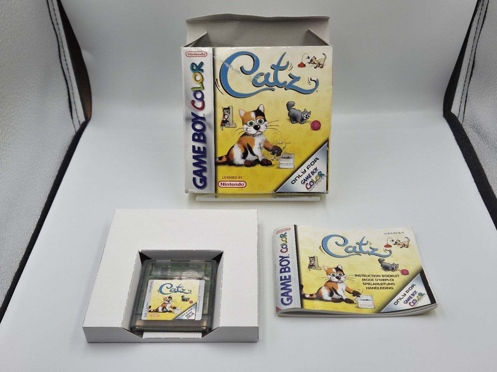 Nintendo Game Boy Color Catz mit OVP und Anleitung EUR