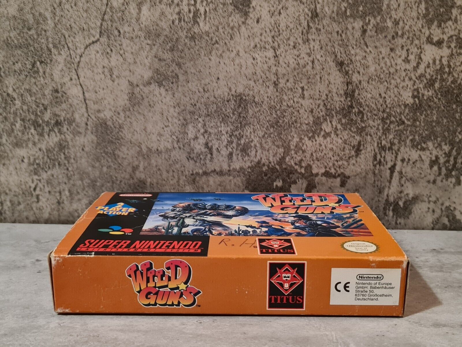 SNES Super Nintendo Wild Guns mit OVP und Anleitung EUR - T-Retro-Games 