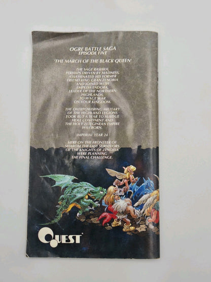 SFC Super Famicom Ogre Battle mit OVP und Anleitung Japan