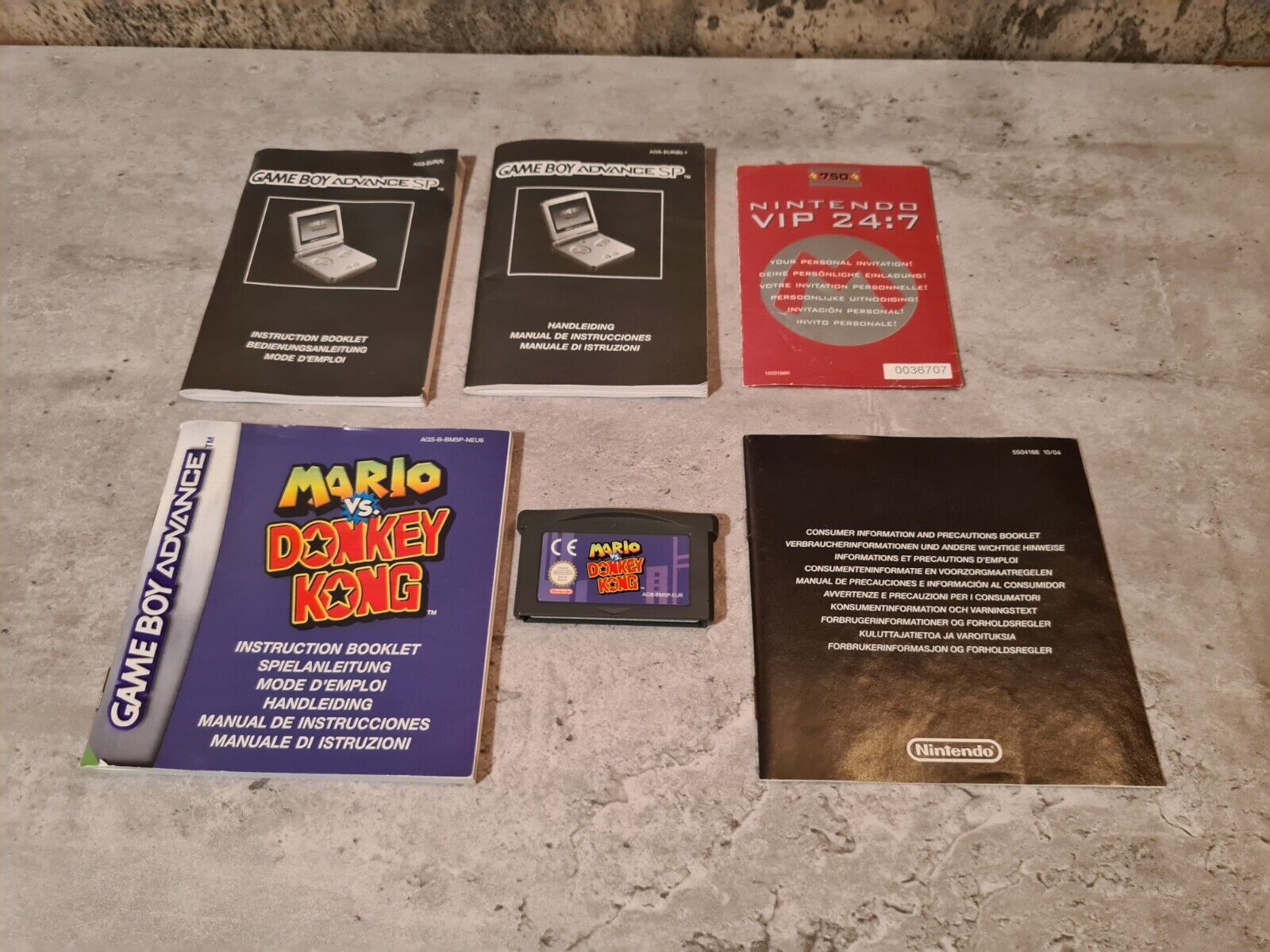 Game Boy Advance SP Mario Limited Edition Pak OVP Konsole Console AGS-001 - T-Retro-Games 
