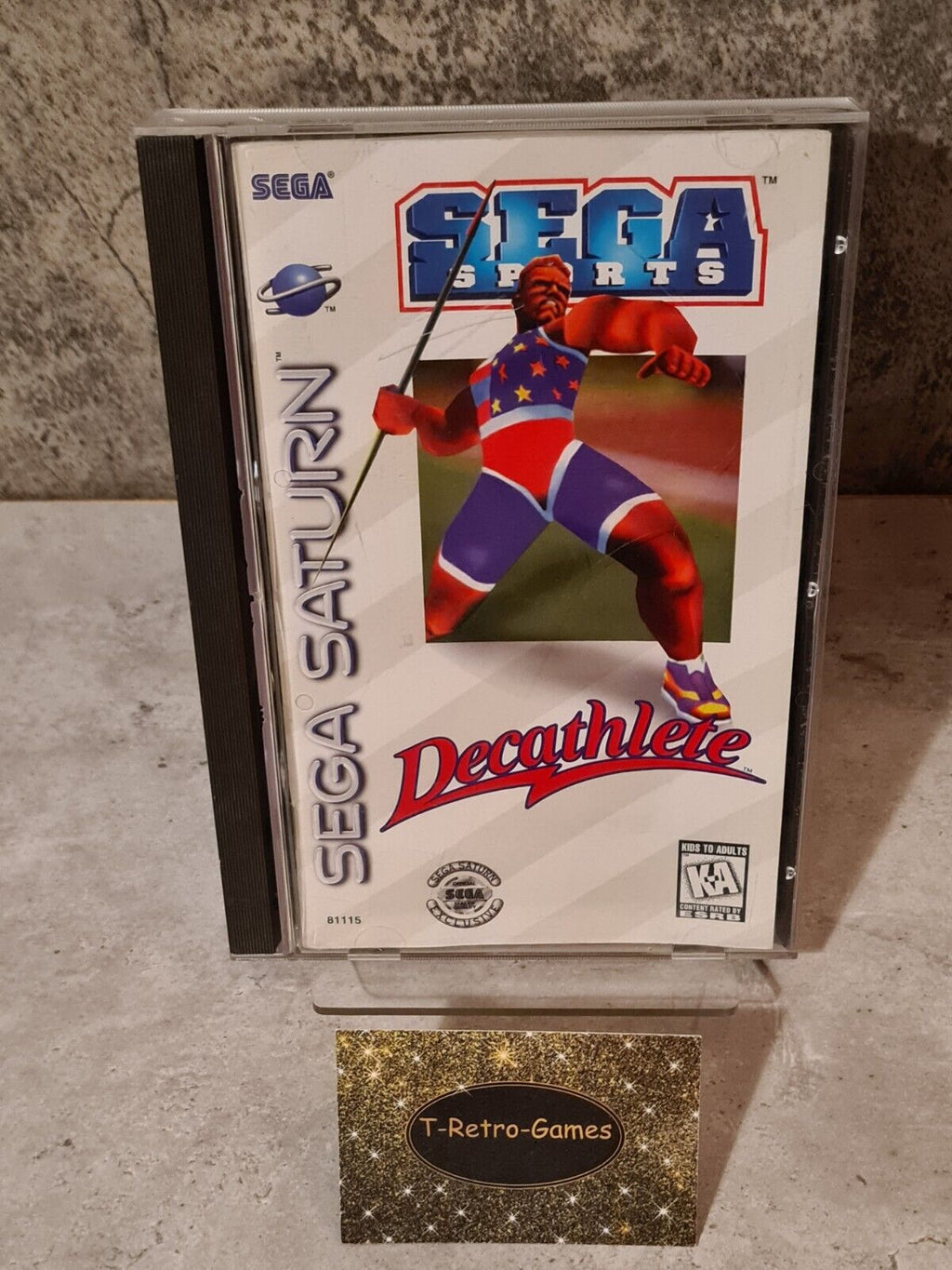 Sega Saturn Decathlete mit OVP und Anleitung NTSC-USA - T-Retro-Games 