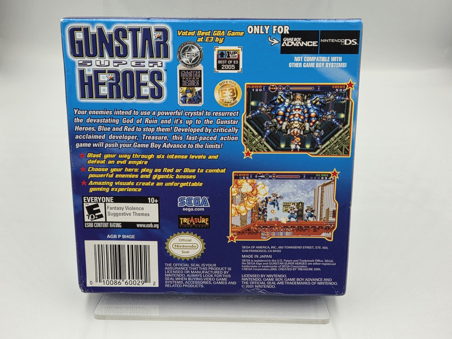 Nintendo Game Boy Advance Gunstar Super Heroes mit OVP und Anleitung USA