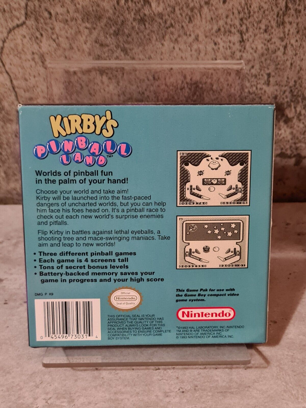 Nintendo Game Boy Classic Spiel Kirby's Pinball Land mit OVP und Anleitung USA - T-Retro-Games 