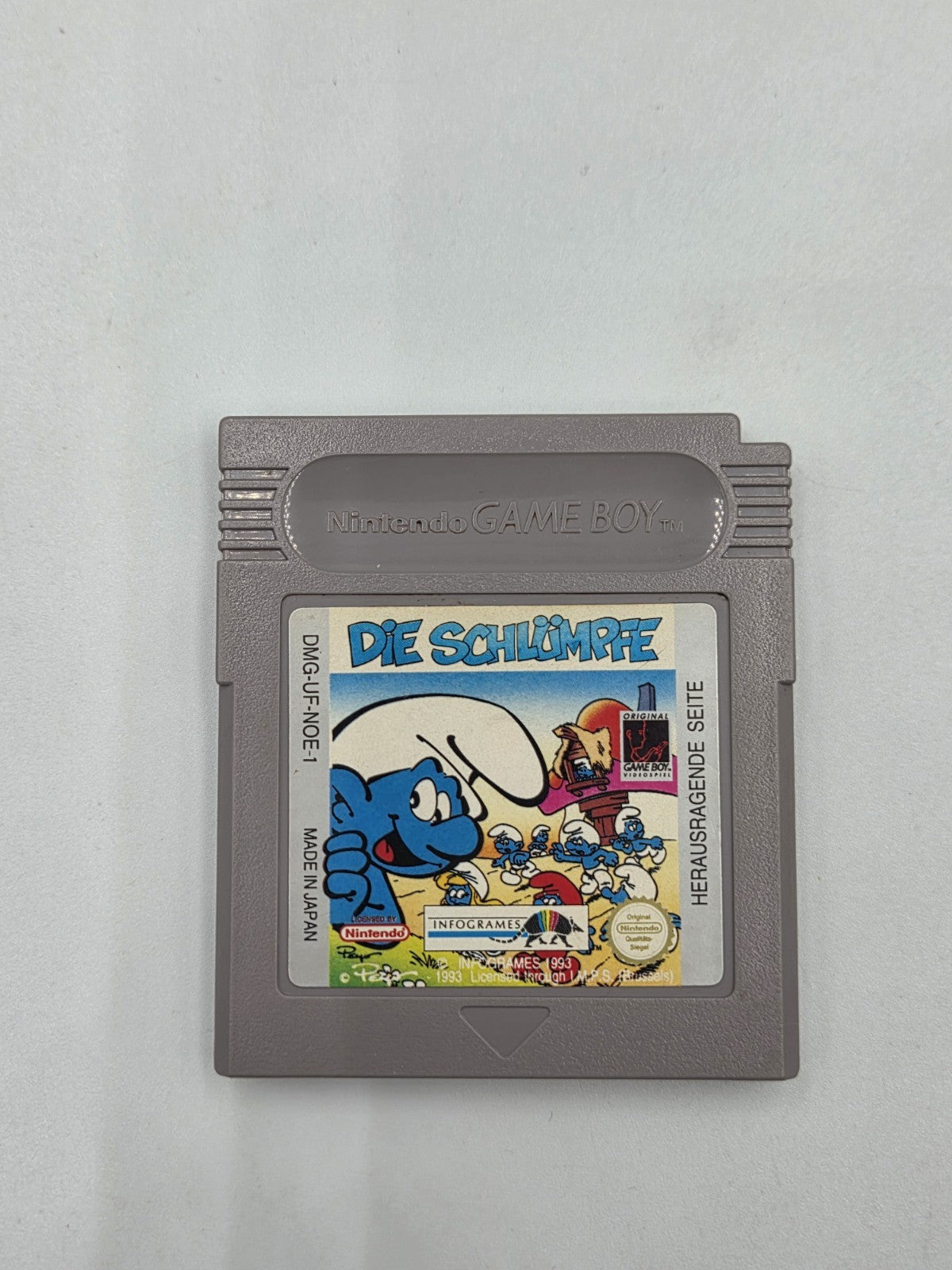 Nintendo Game Boy Classic Spiel Die Schlümpfe Modul NOE