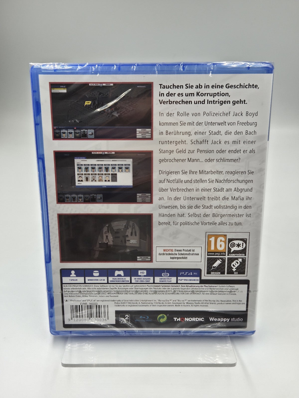 PS4 Playstation 4 Spiel This is The Police Neu New Sealed Deutsch