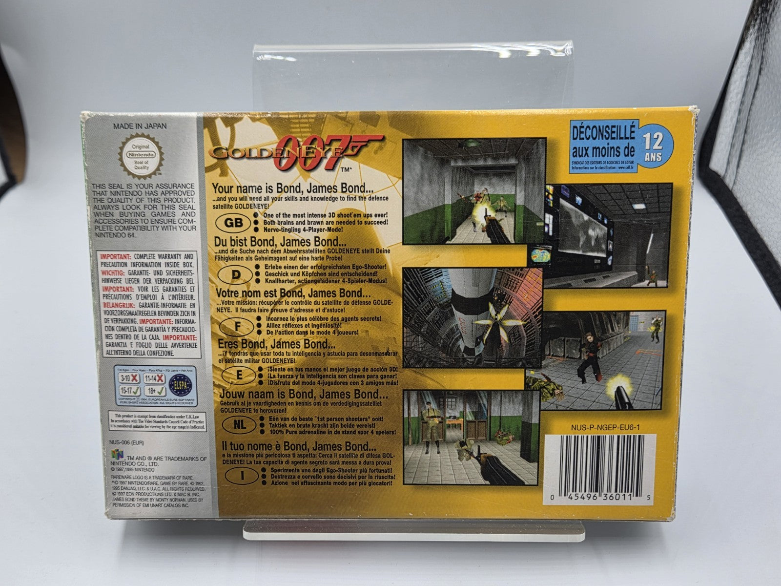 N64 Nintendo 64 GoldenEye 007 mit OVP und Anleitung EUR