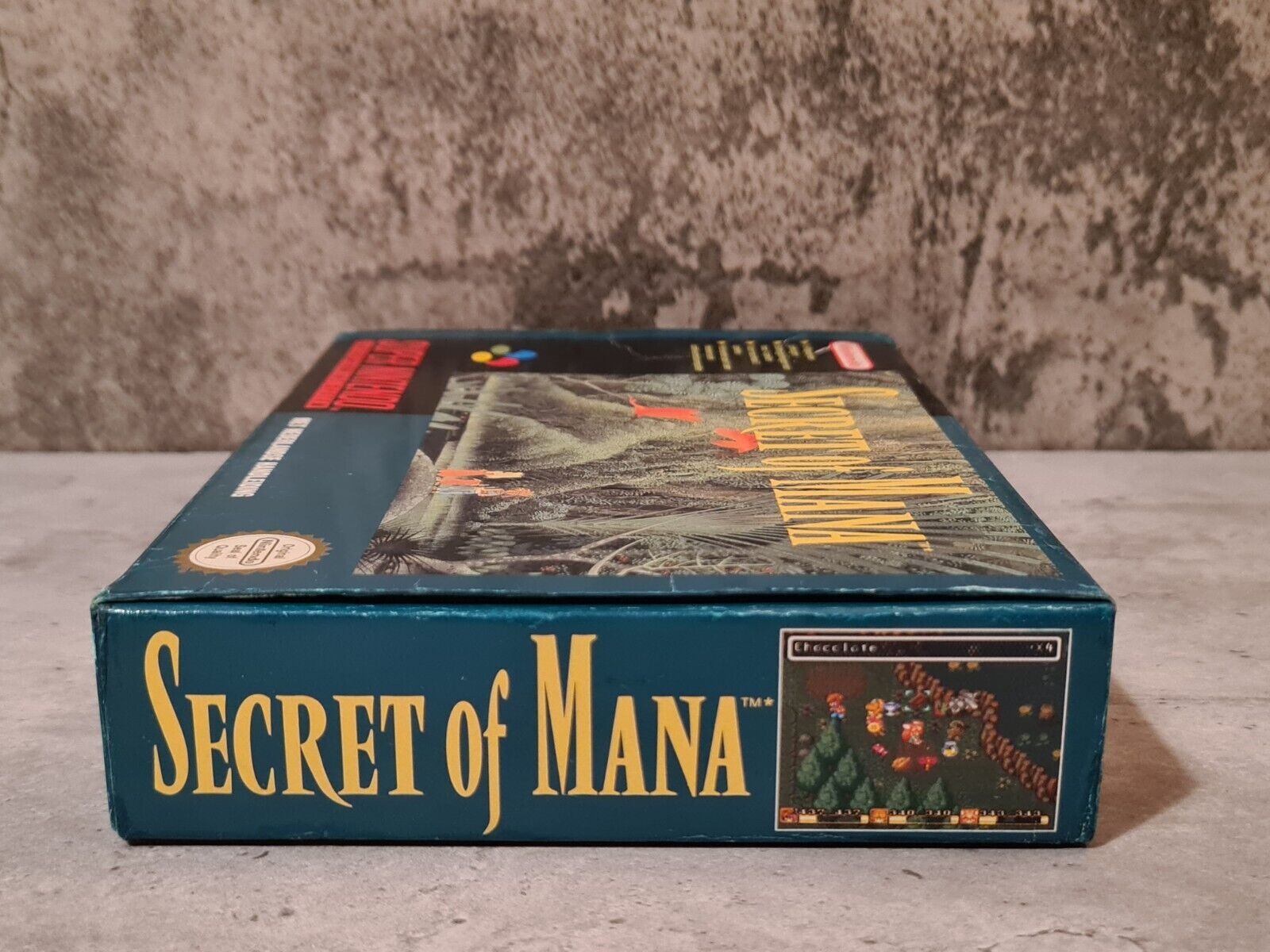 SNES Super Nintendo Secret of Mana mit OVP und Anleitung HOL Small Box - T-Retro-Games 