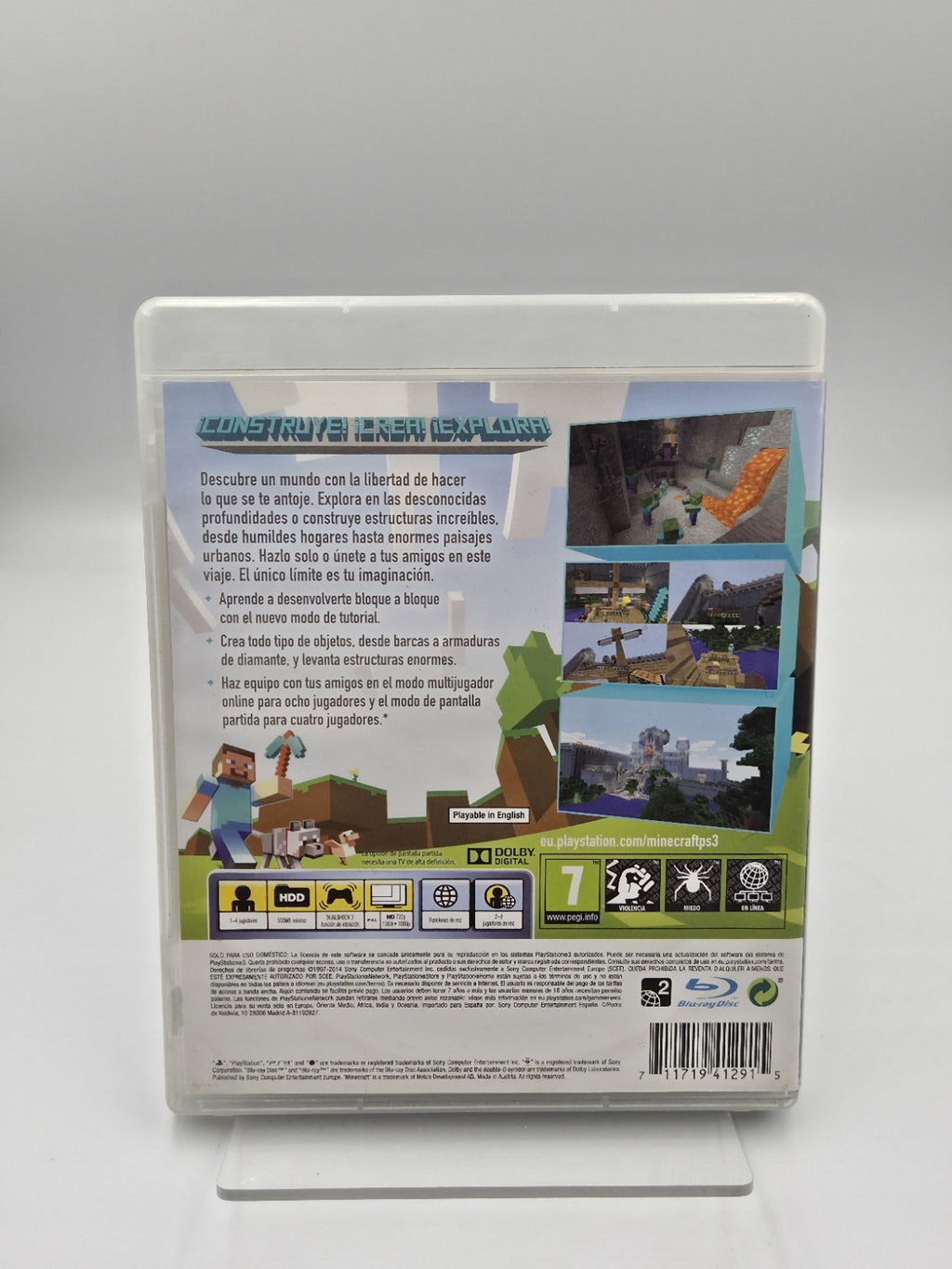 PS3 Playstation 3 Spiel Minecraft mit OVP und Anleitung ESP
