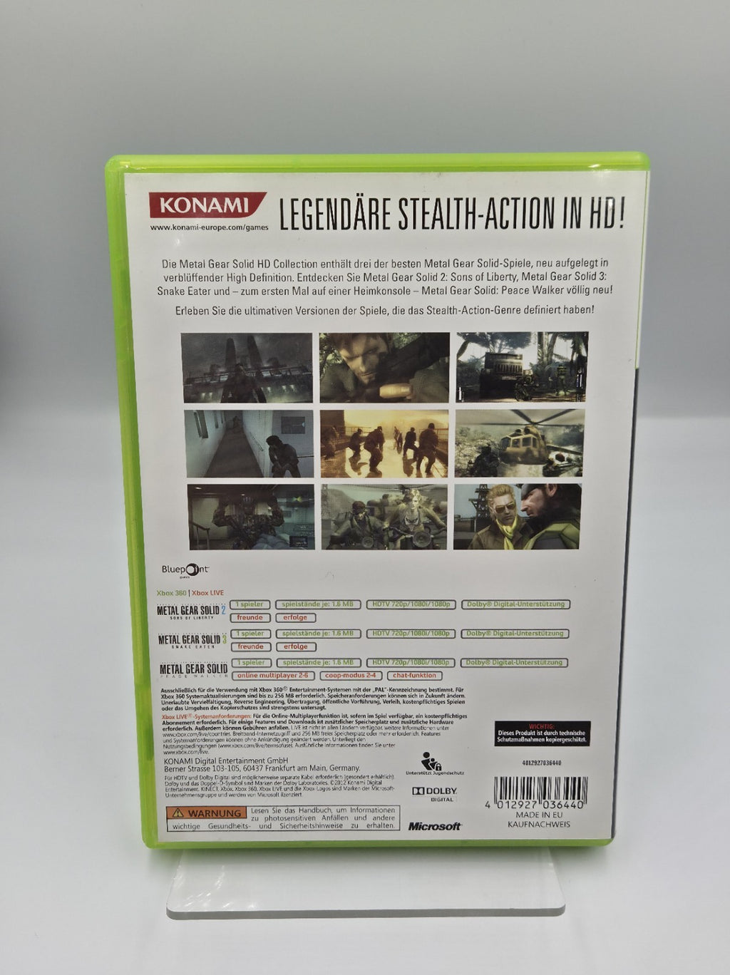XBOX360 Metal Gear Solid HD Collection  mit OVP und Anleitung Deutsch 2 Discs